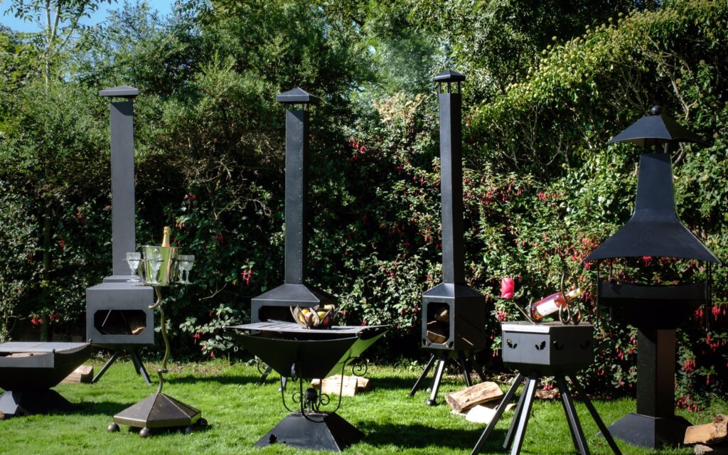 Fire pits chimneas outdoor cookery