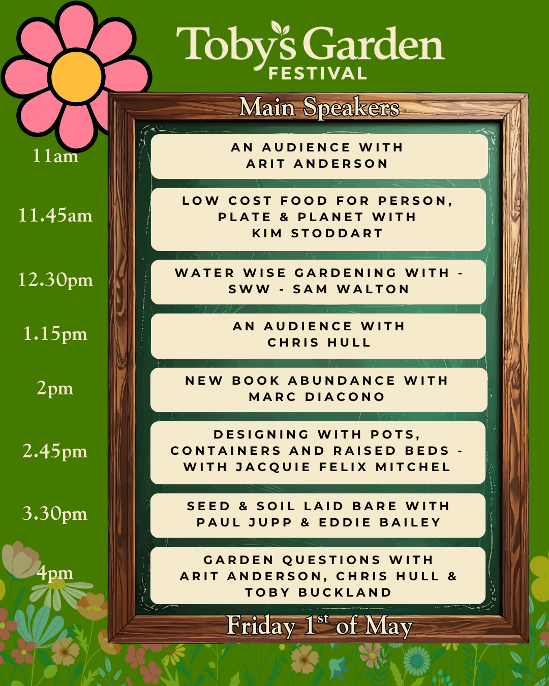 Gardeners engaged with celebrity speakers